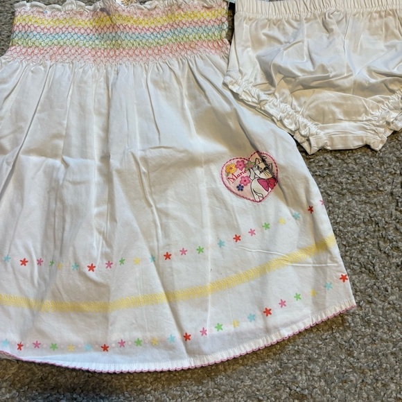Disney Marie Cat White Dress and Bloomers Set for Kids NEW 18 mos Vintage 90s - Picture 4 of 9